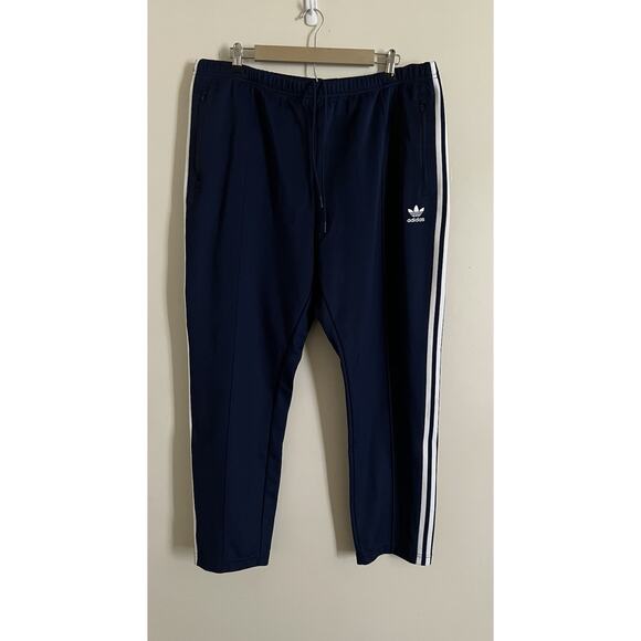 Adidas Adicolor Classics Beckenbauer Navy Blue Night Indigo Track Pants 2XL - Picture 1 of 9